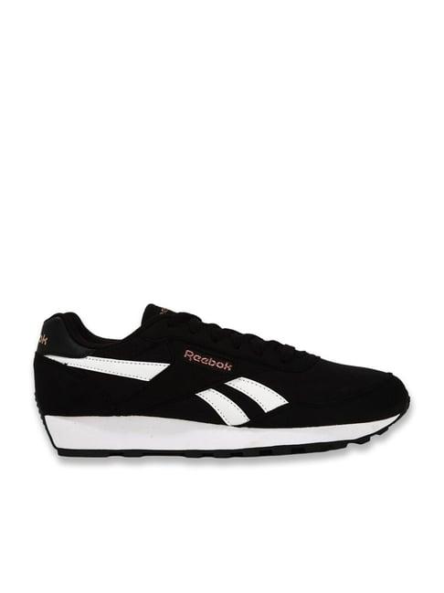 reebok women's rewind run classics black sneakers