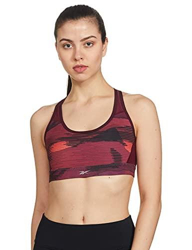 reebok women's running bra (gi6572_maroon_38b)