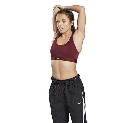 reebok women's studio bra (ft0772_red, maroon_36b)