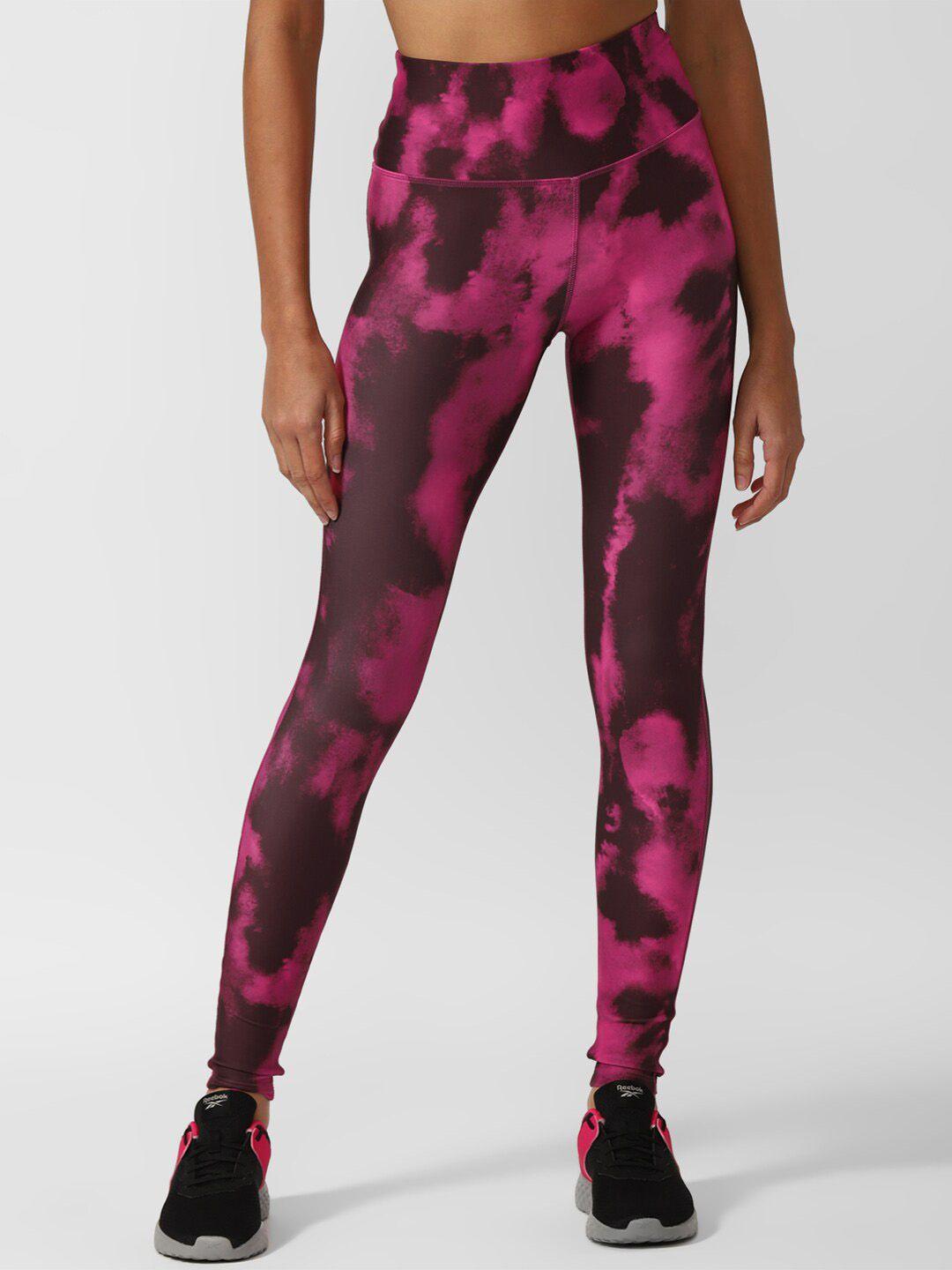 reebok women printed id train aop ankle-length gym tights