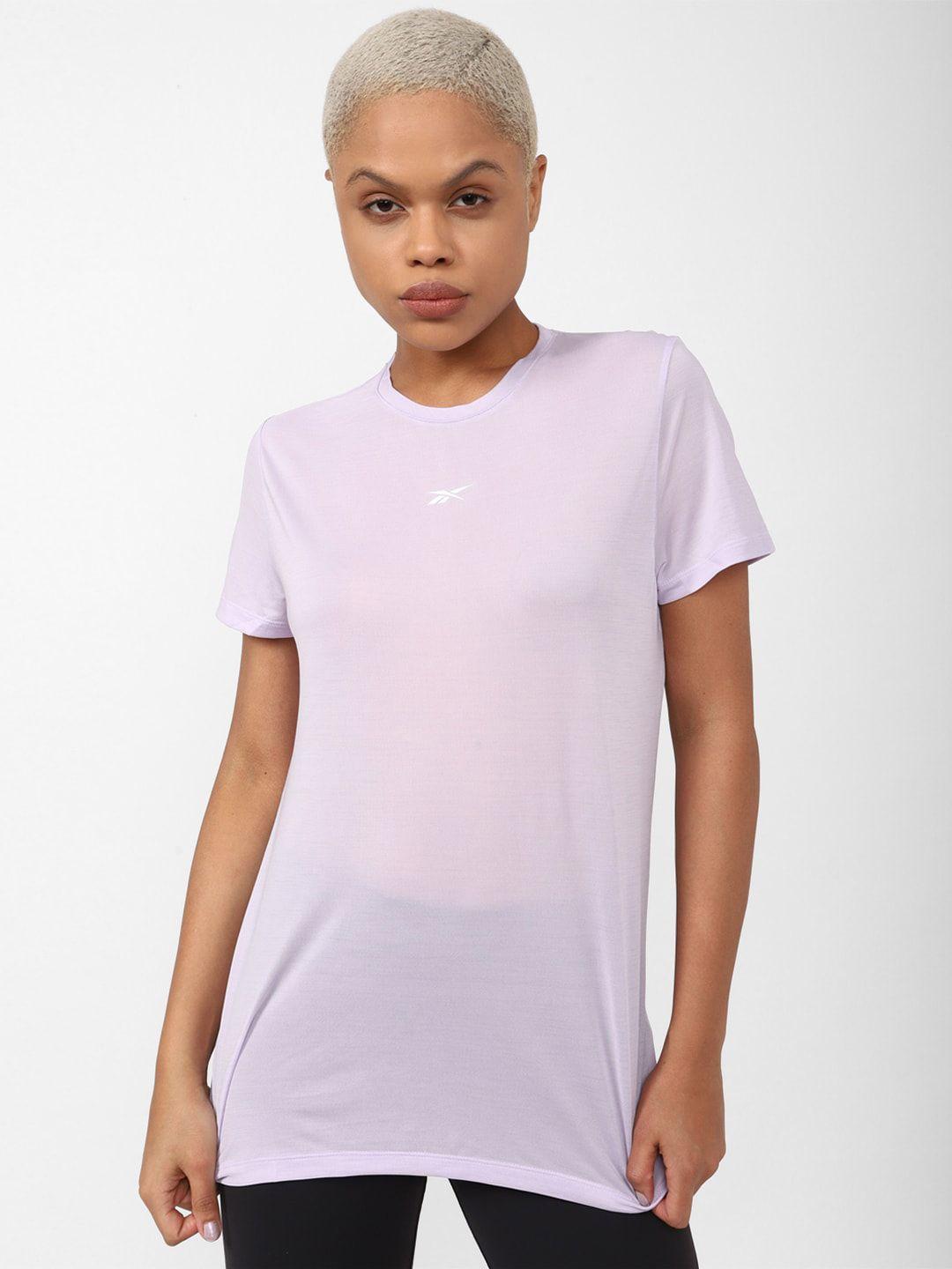 reebok women wor ac round neck t-shirt