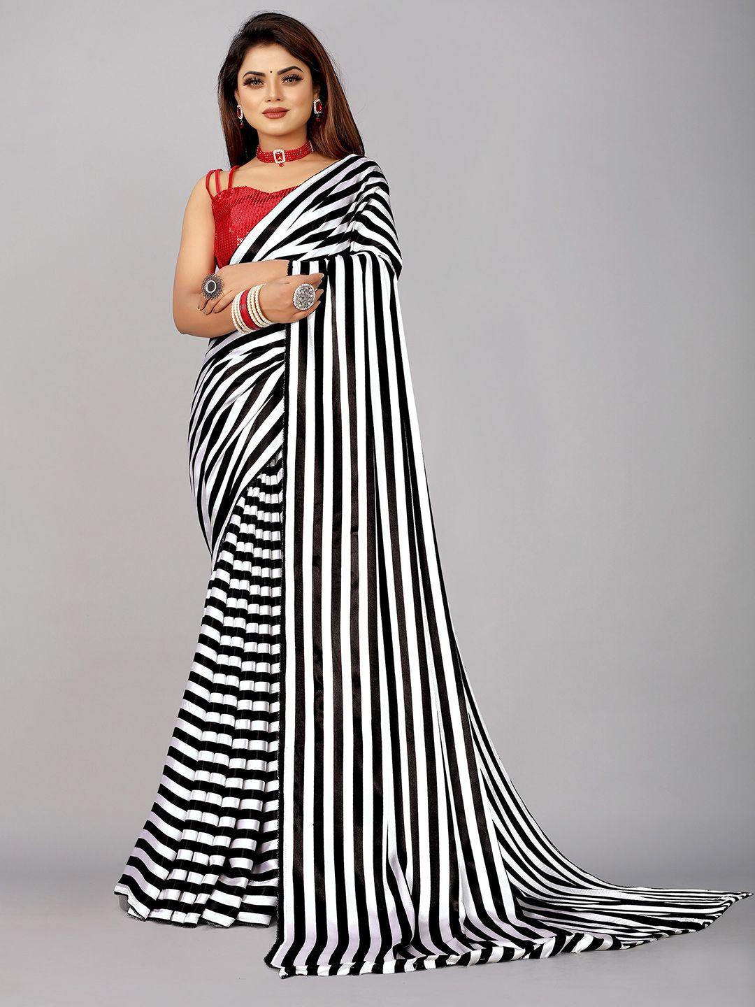 reeta fashion striped satin saree