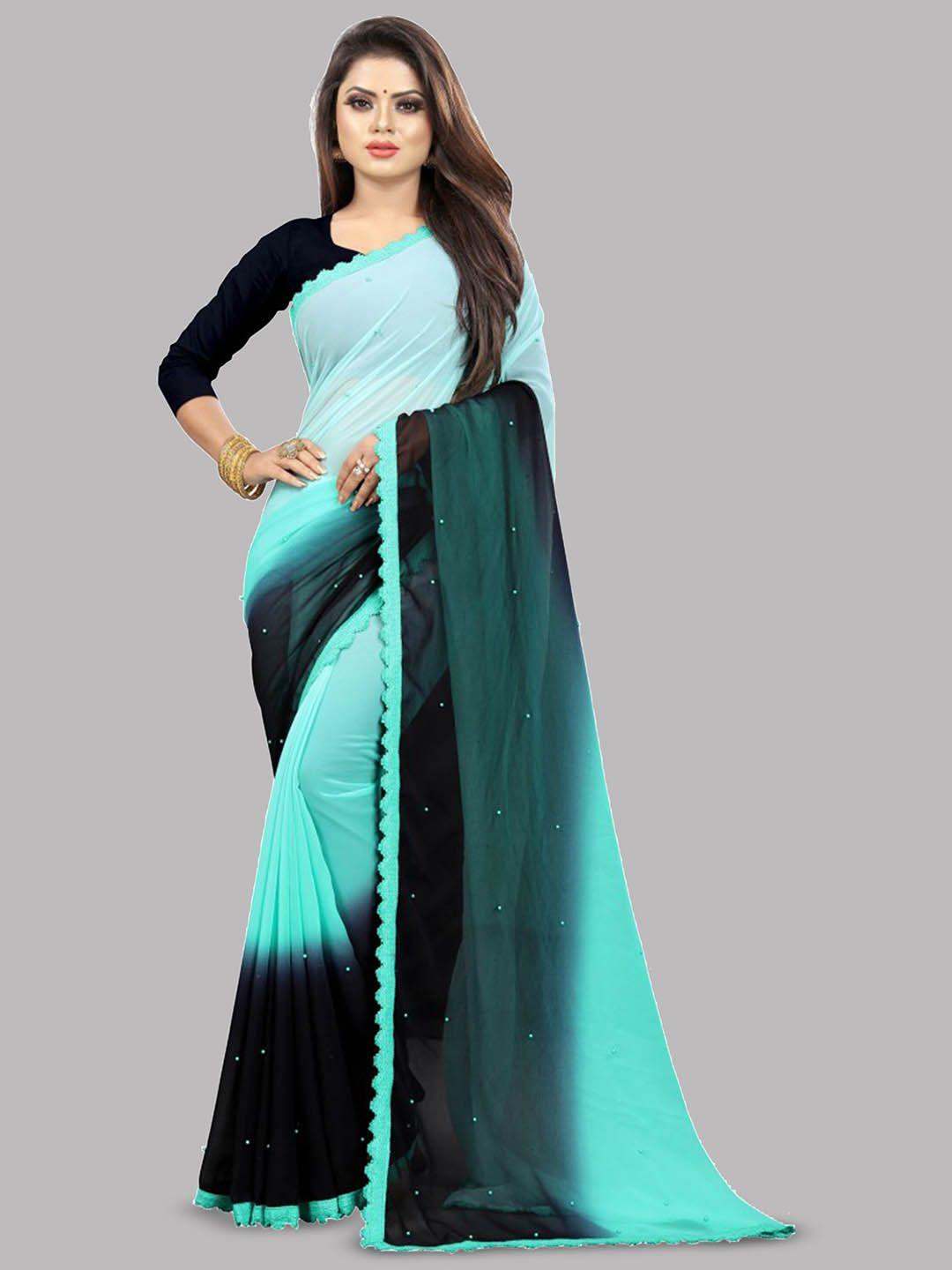 reeta fashion ombre beads and stones pure georgette saree