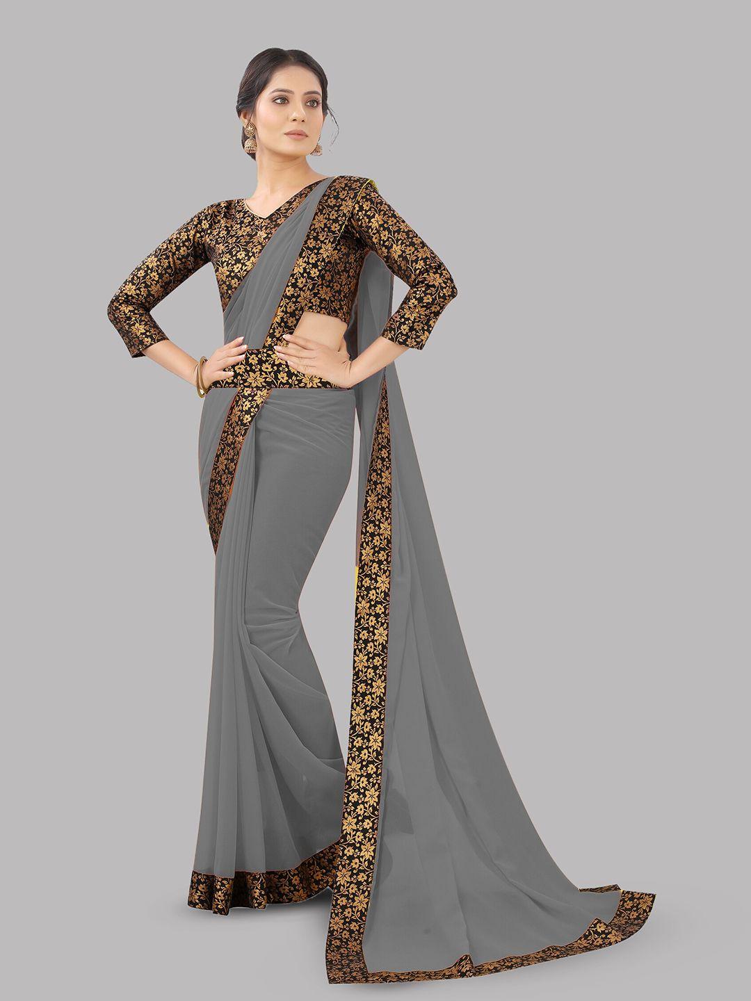 reeta fashion pure georgette jacquard lace saree