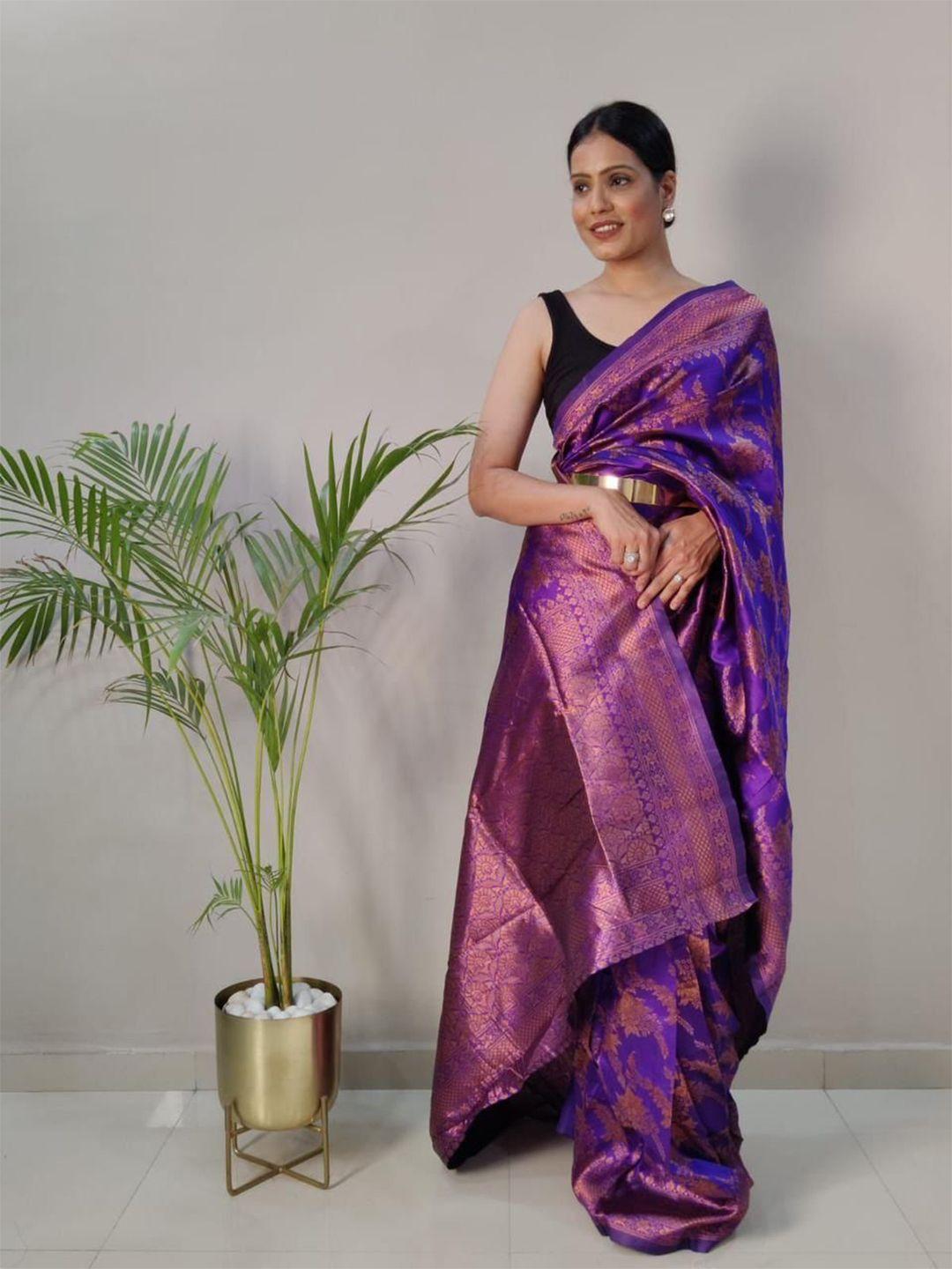 reeta fashion woven design zari pure silk ready to wear saree