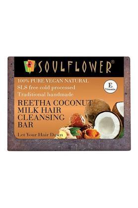 reetha coconut milk hair cleansing bar, 150g