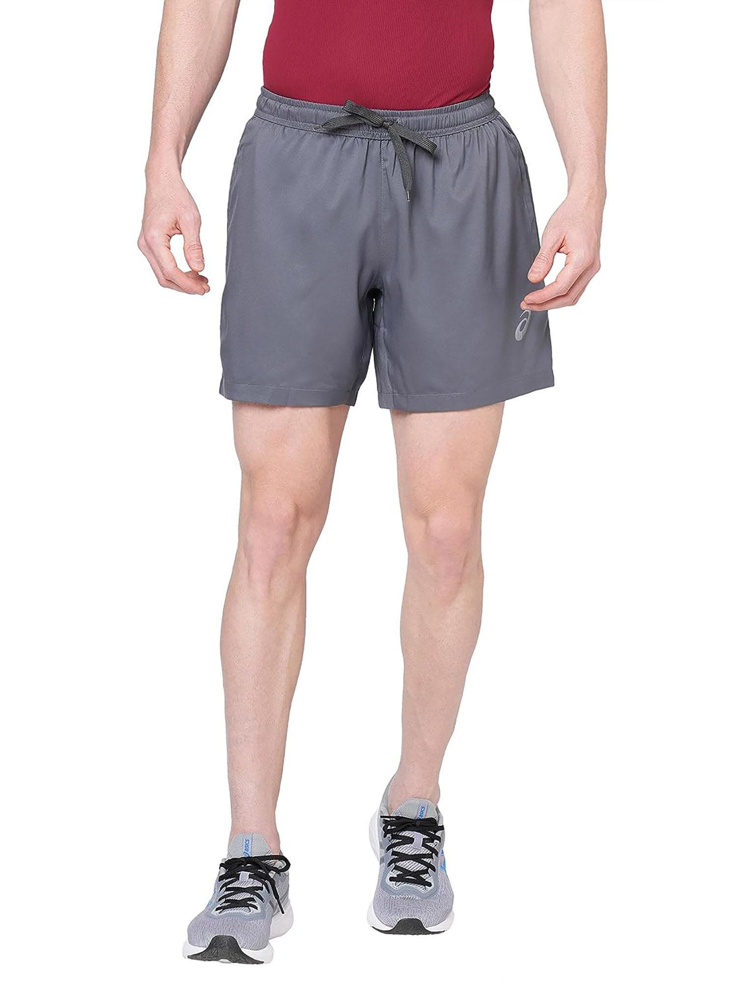 reflective spiral 7in inner woven grey men shorts