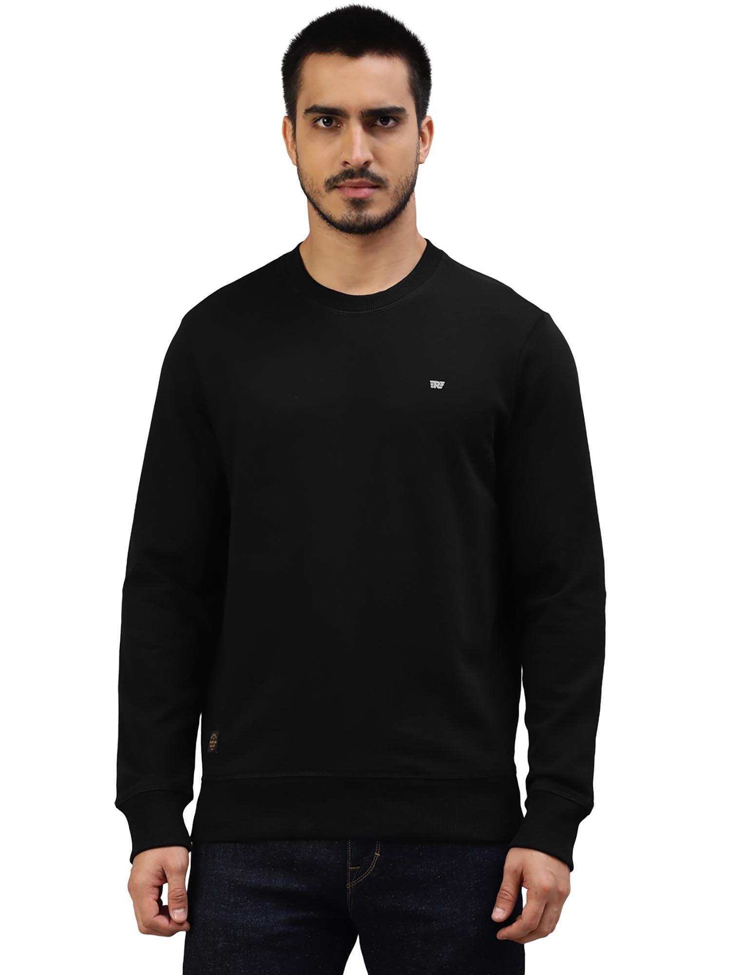 reflective branded sweatshirt black
