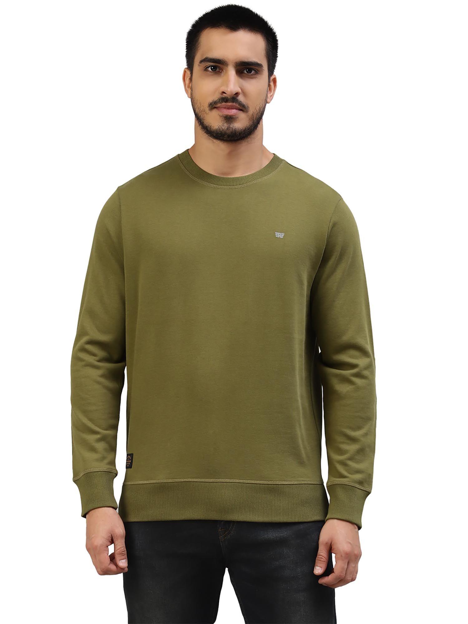 reflective branded sweatshirt green