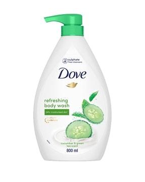 refreshing body wash with cucumber & green tea scent