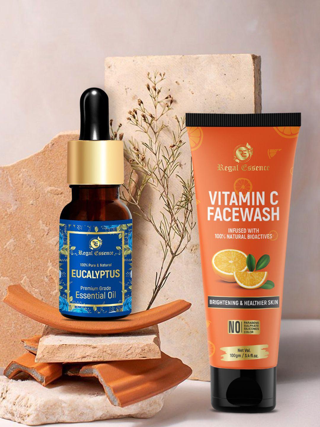 regal essence set of 2 vitamin c facewash & eucalyptus essential oil