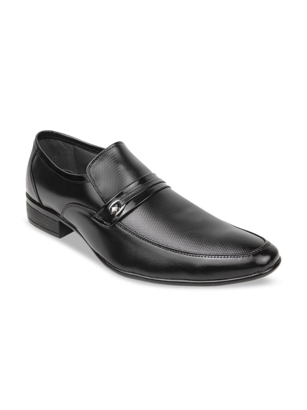 regal-men-black-textured-formal-slip-on-formal-shoes