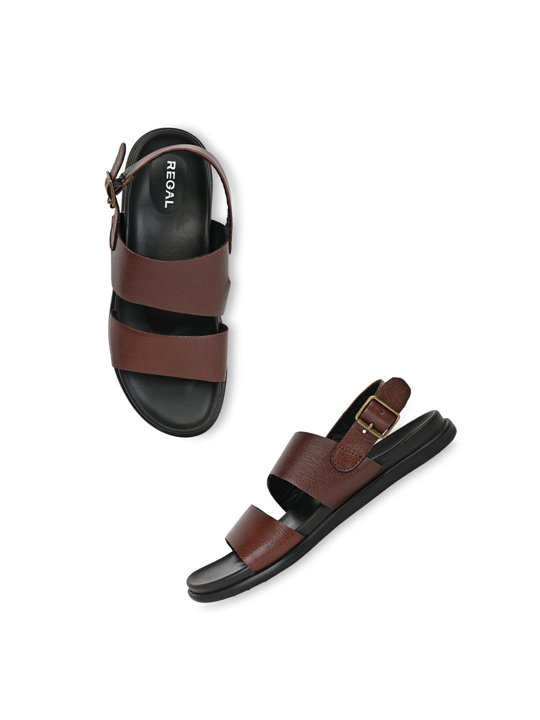regal men leather comfort sandals