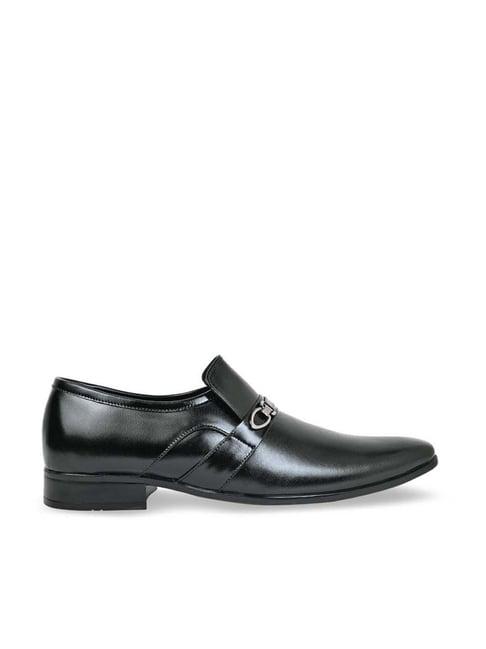 regal men's black formal loafers