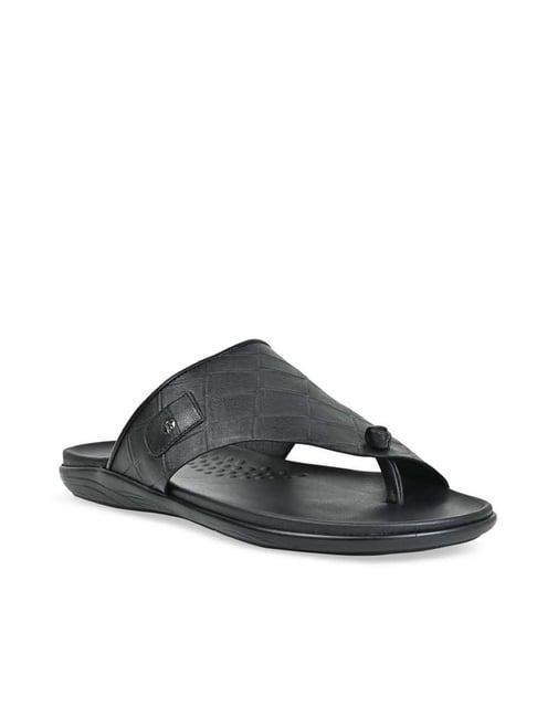 regal men's black toe ring sandals