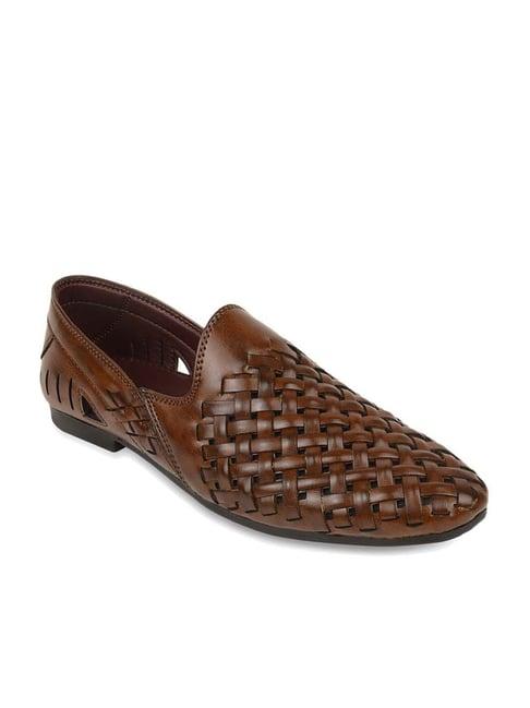 regal men's brown casual slip-ons