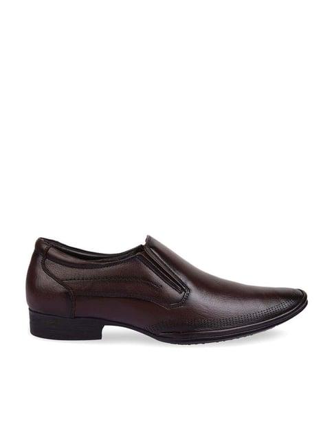 regal men's brown formal slip-ons