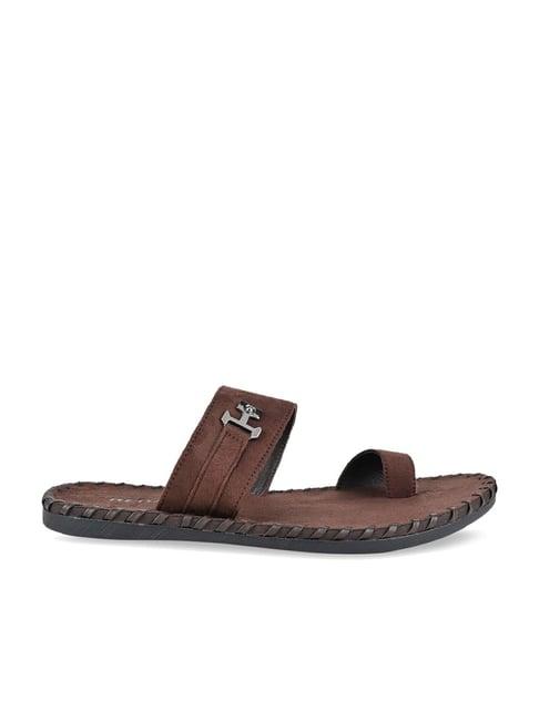 regal men's brown toe ring sandals