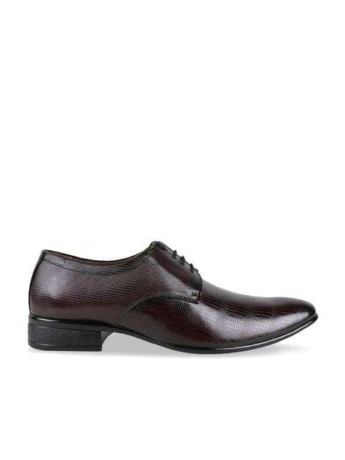 regal men's maroon derby shoes