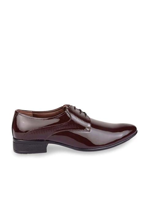 regal men's maroon derby shoes