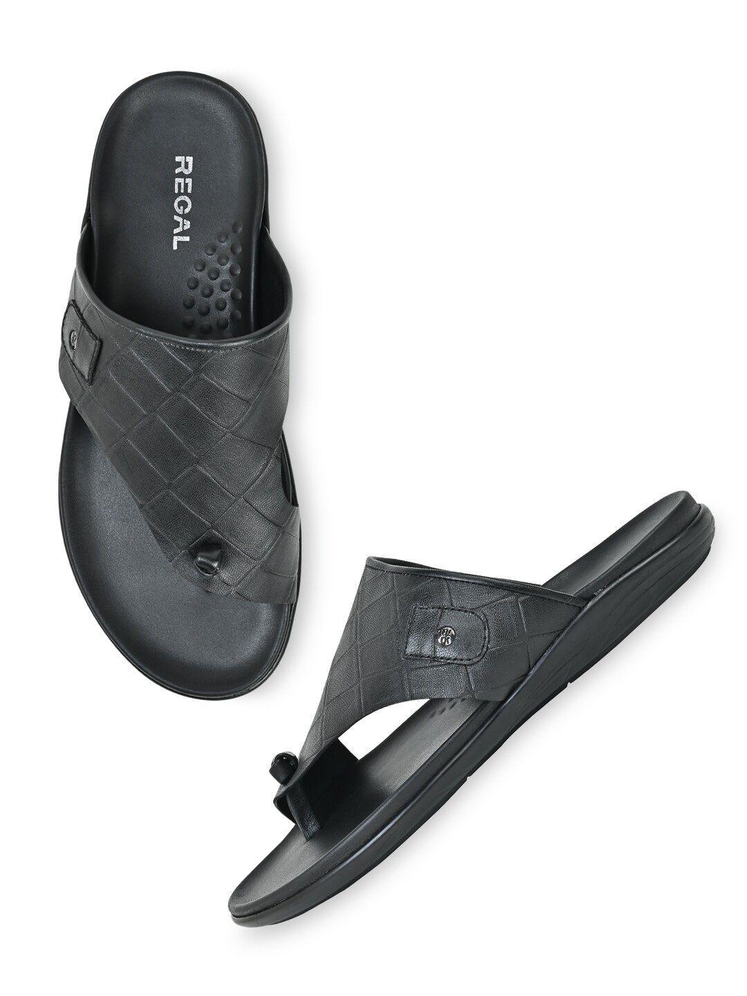 regal men leather comfort sandals