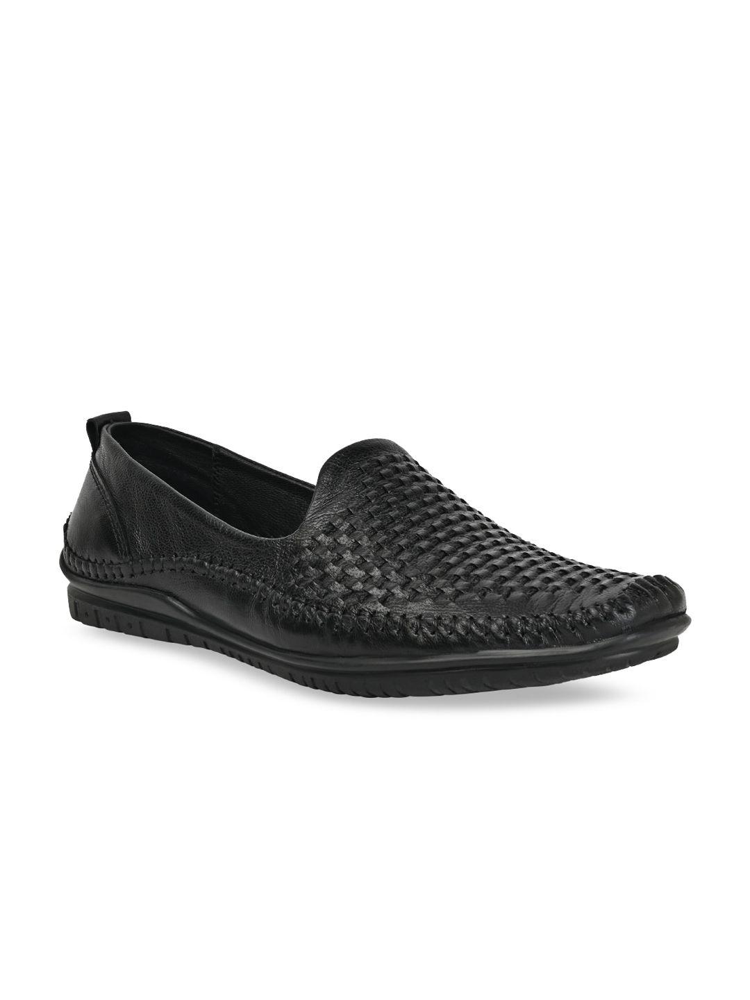 regal men textured leather loafers
