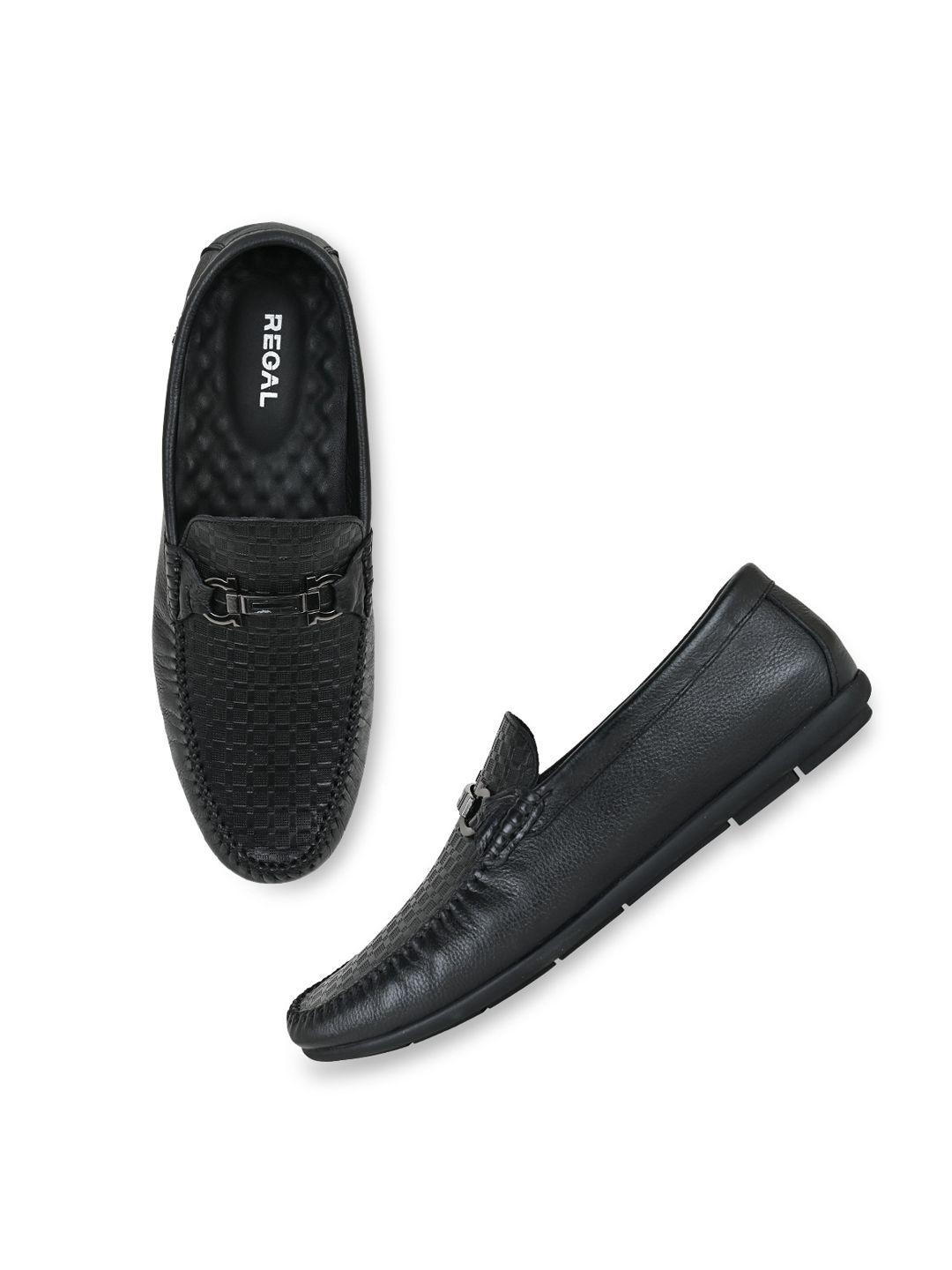 regal men textured lightweight leather loafers