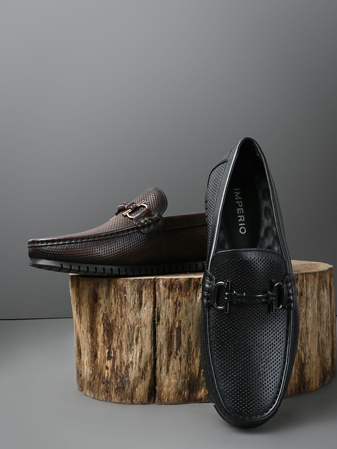 regal men textured lightweight leather loafers