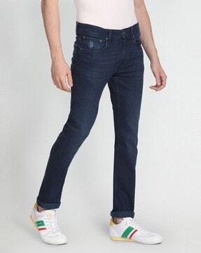 regallo lightly washed skinny fit jeans
