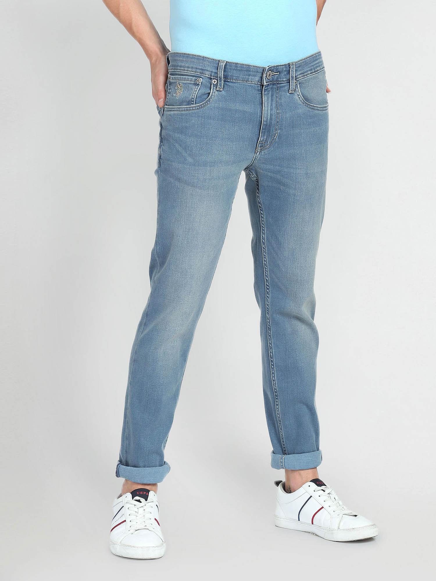 regallo skinny fit stone wash jeans