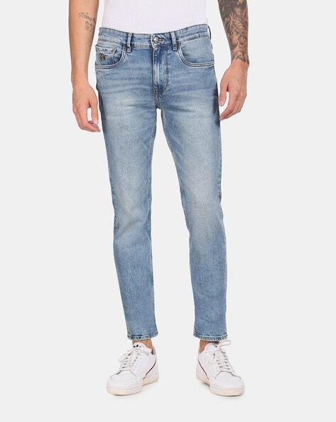 regallo skinny fit stone wash jeans