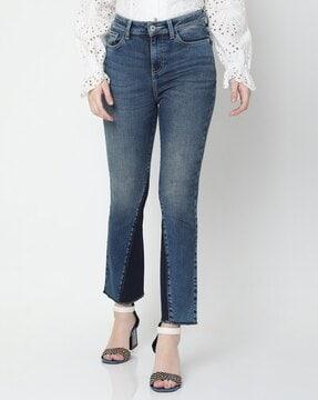 regina lightly washed bootcut jeans