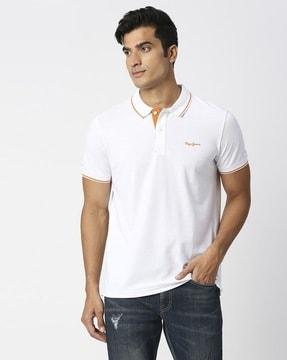 regular fit maxton polo t-shirt with contrast tipping