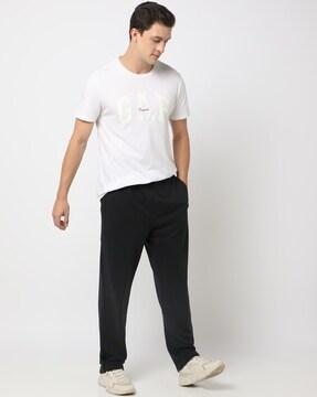 regular fit trackpants with placement logo