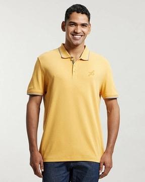 regular fit 3911 super combed cotton rich half sleeve polo t-shirt