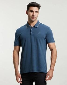 regular fit 3911 super combed cotton rich half sleeve polo t-shirt