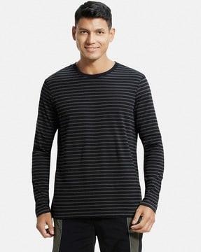 regular fit am01 super combed cotton rich round-neck full sleeve t-shirt