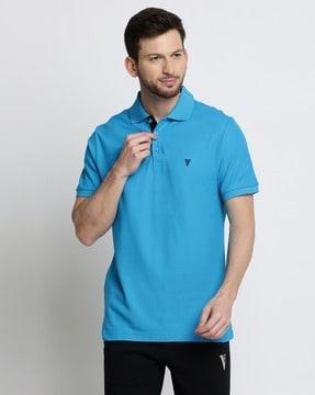 regular fit athleisure colour fresh & quick dry polo t-shirt