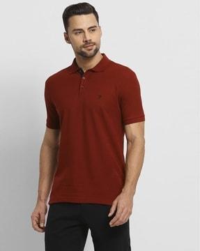 regular fit athleisure colour fresh & quick dry polo t-shirt