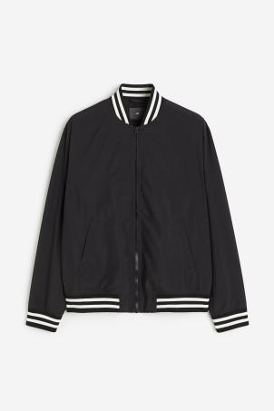 regular fit baseball jacket