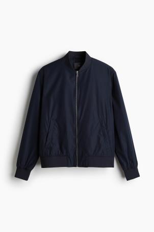 regular fit bomber jacket