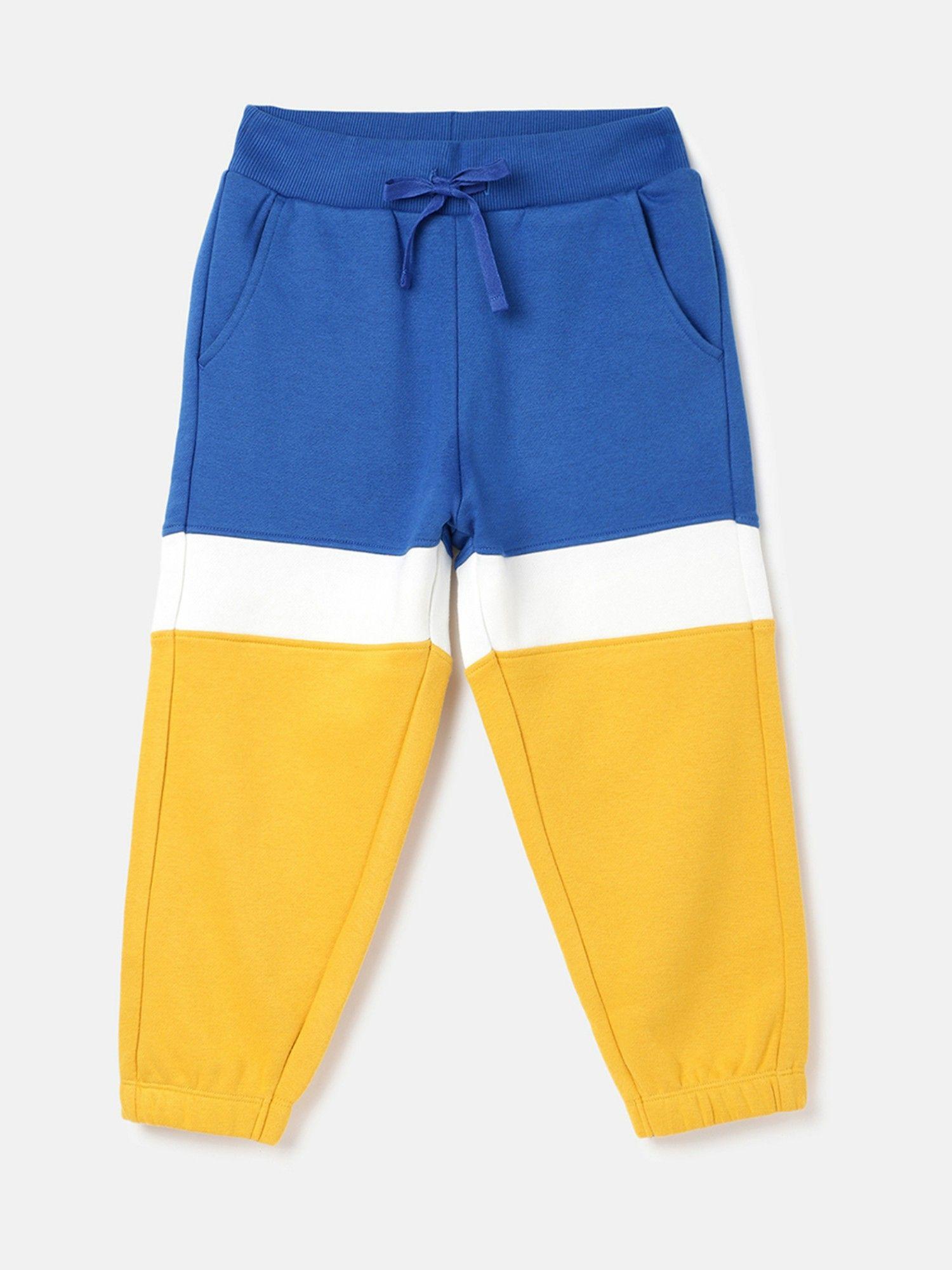 regular fit colorblock boys joggers