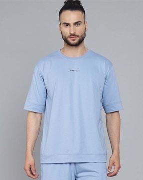 regular fit cotton crew-neck t-shirt with log print