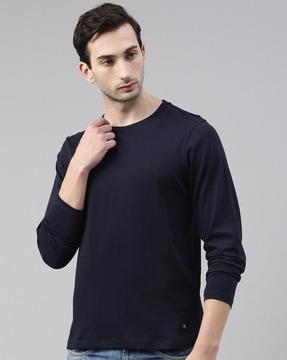 regular fit cotton crew-neck t-shirt