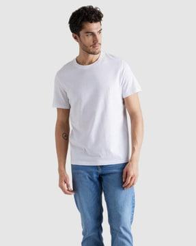 regular fit cotton crew-neck t-shirt