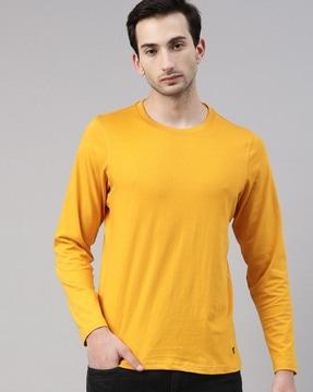 regular fit cotton crew-neck t-shirt