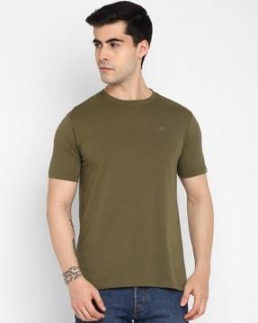 regular fit cotton crew-neck t-shirt