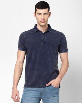 regular fit cotton polo t-shirt