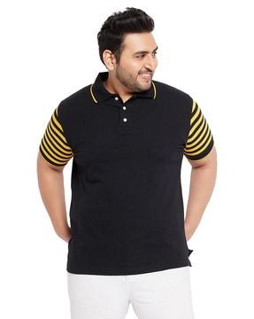 regular fit cotton polo t-shirt