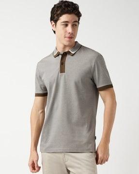 regular fit cotton polo t-shirt